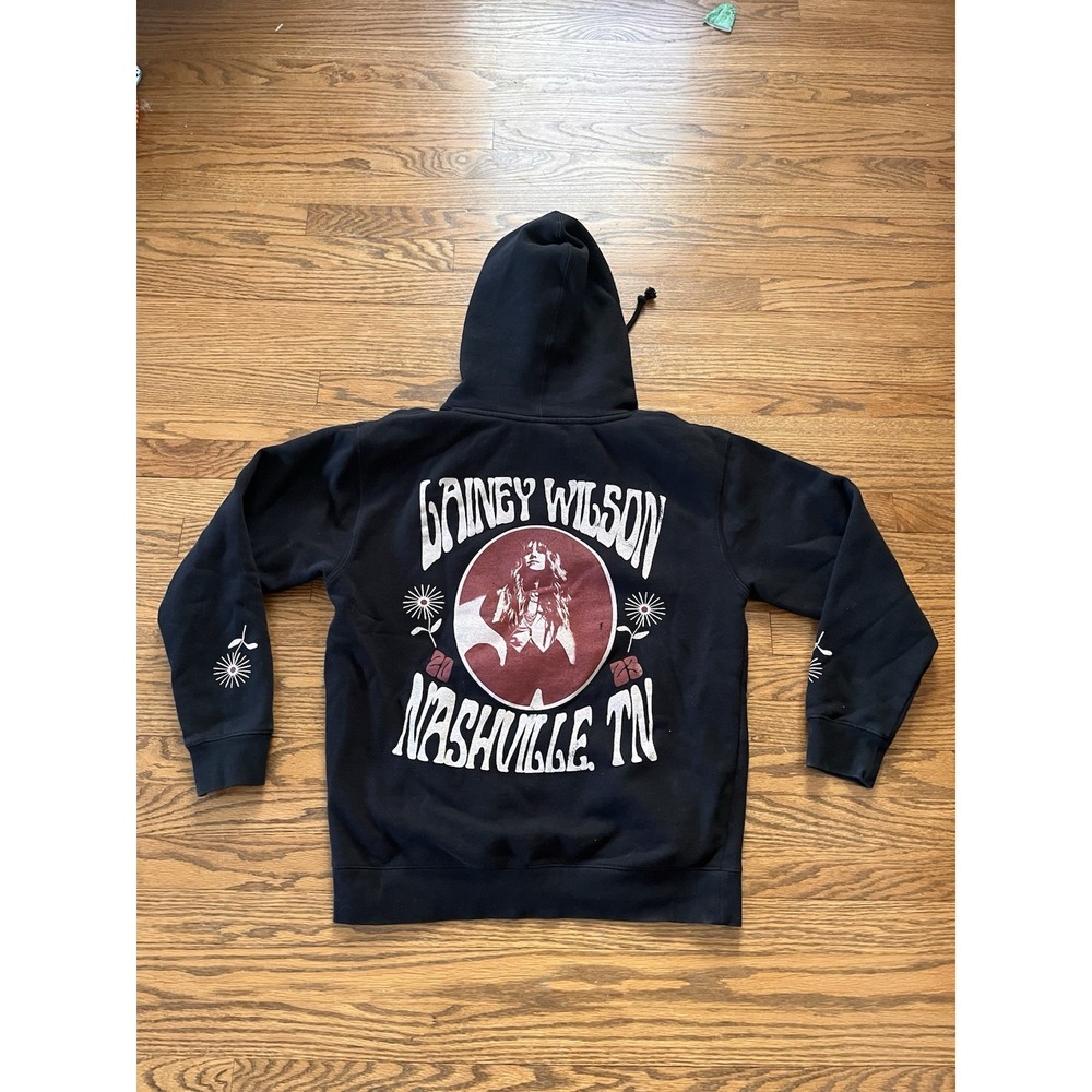 Lainey Wilson Bell‎ Bottom Country Black Hoodie Sweatshirt Medium Nashville TN